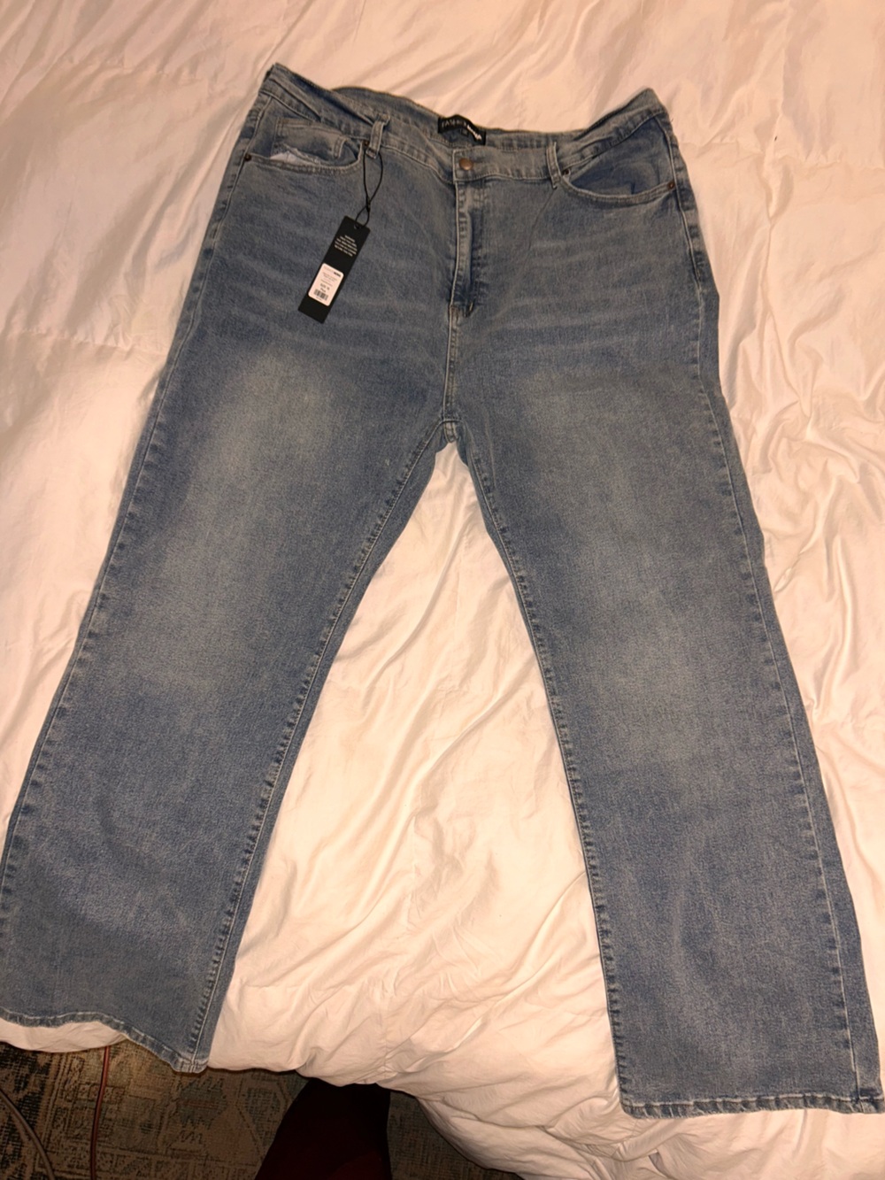 Fashion Nova Light Blue Straight Leg Jeans